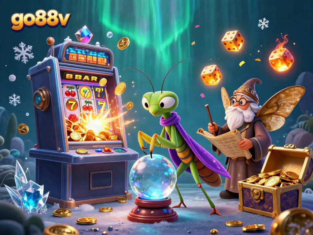 Engage in thrilling online gaming with go88v's colorful casino scene full of jackpots and excitement.