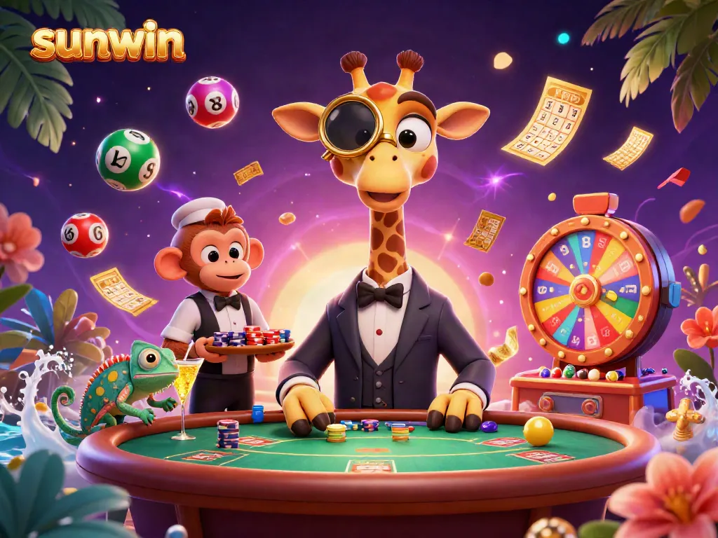 Experience thrilling wins at sunwin with vibrant casino characters and dynamic gameplay elements.