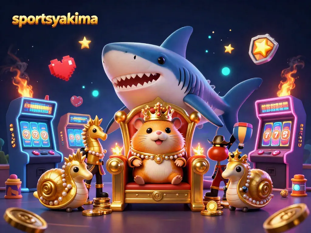 Engage in thrilling casino action with sportsyakima's vibrant and dynamic gaming scene featuring a golden hamster king.